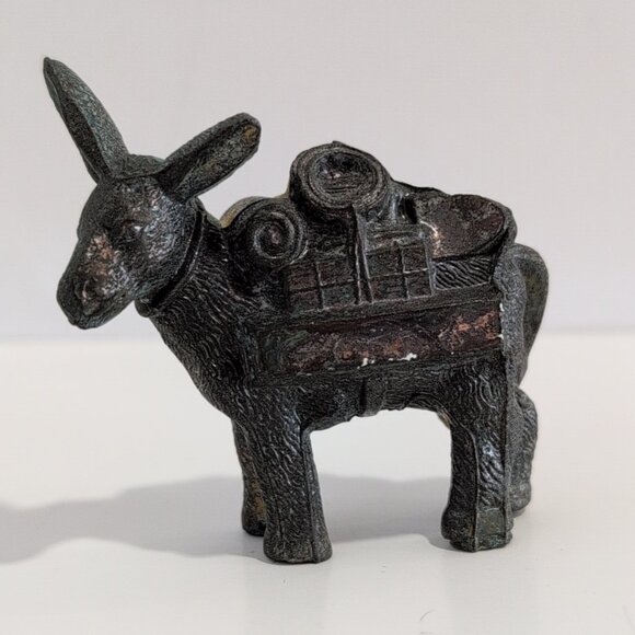 Other - Vintage Pack Mule Metal Travel Souvenir Gold Rush Dig Mini Cast Donkey